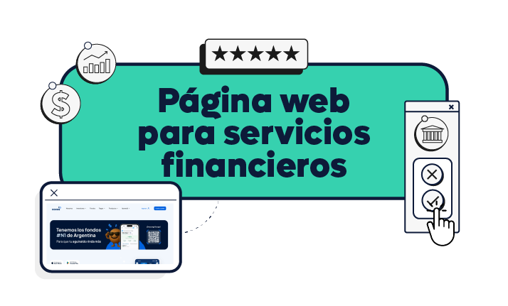 Imagen ilustrativa de Páginas web para servicios financieros