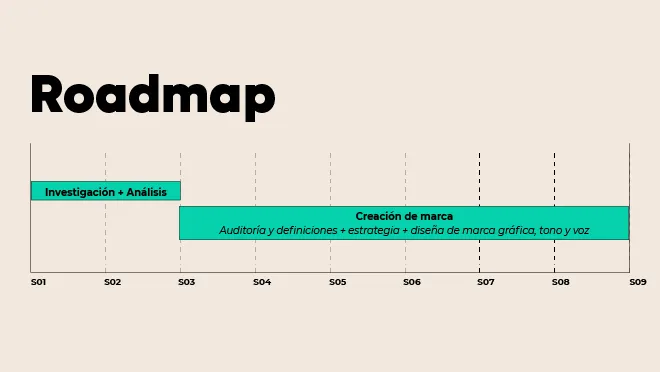 roadmap de un proyecto de branding